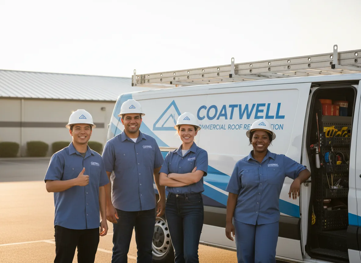 Commercial roof coating company in Maynard, IA