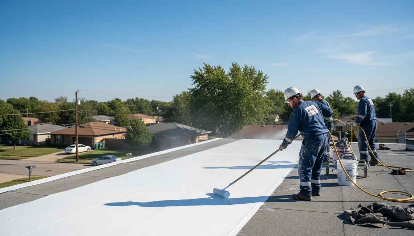 Commercial roof coating in Maynard, IA near me